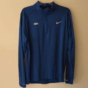 Nike Men's Element  Blue Half-Zip Jacket